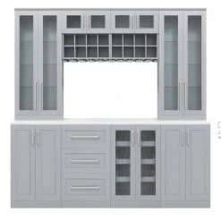 NewAge Products Home Bar 8 Piece Cabinet Set Home Bar Cabinets 36 NewAge Products Home Bar 8 Piece Cabinet Set Home Bar Cabinets