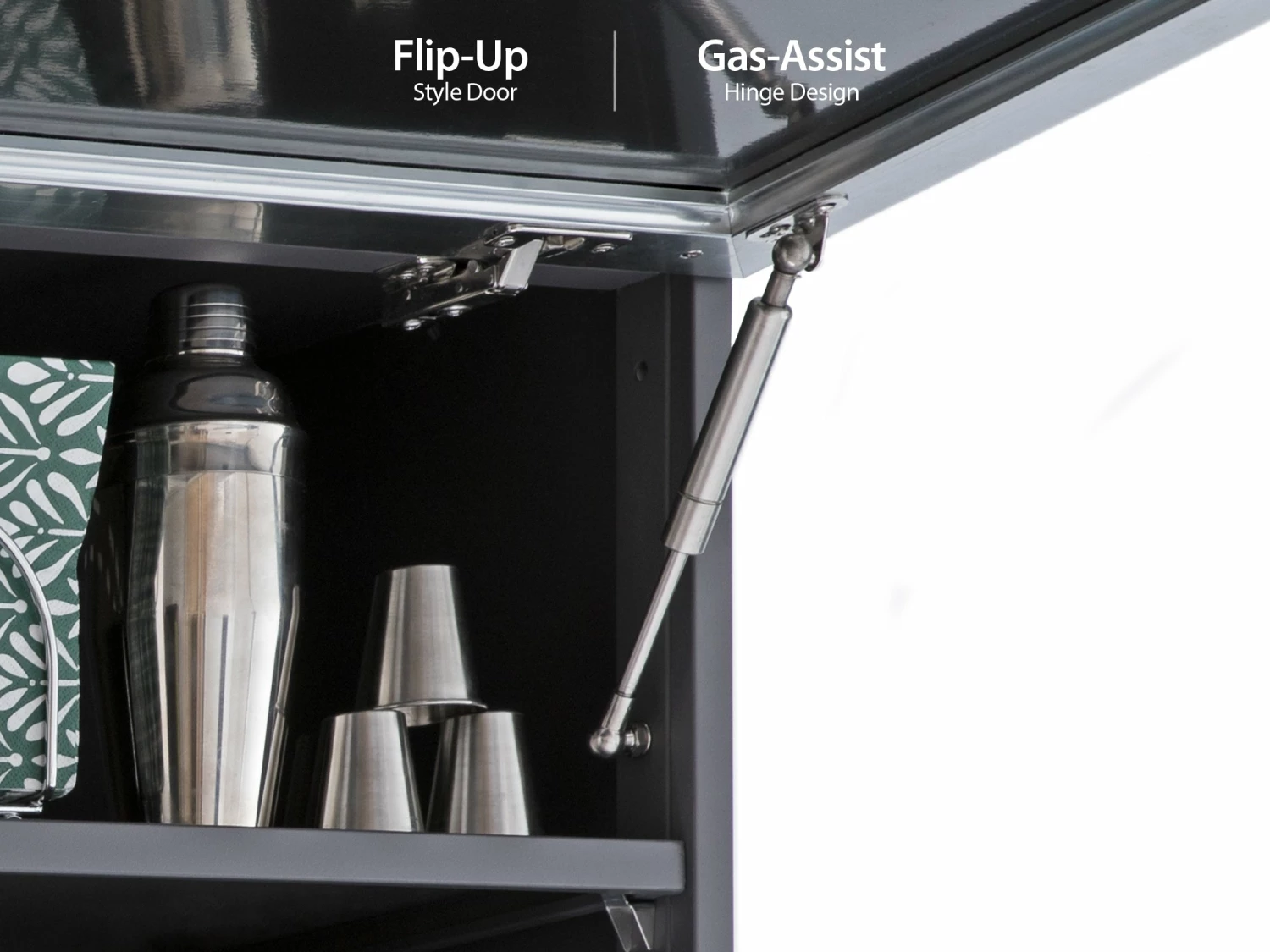 NewAge Products Outdoor Kitchen Aluminum Wall Cabinet - Slate Gray 6 NewAge Products Outdoor Kitchen Aluminum Wall Cabinet - Slate Gray