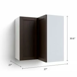 NewAge Products Home Corner Wall Cabinet - 27 Inch 55 NewAge Products Home Corner Wall Cabinet - 27 Inch