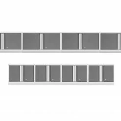 NewAge Products Bold Series 8 Piece Cabinet Set Garage Storage 24 NewAge Products Bold Series 8 Piece Cabinet Set Garage Storage