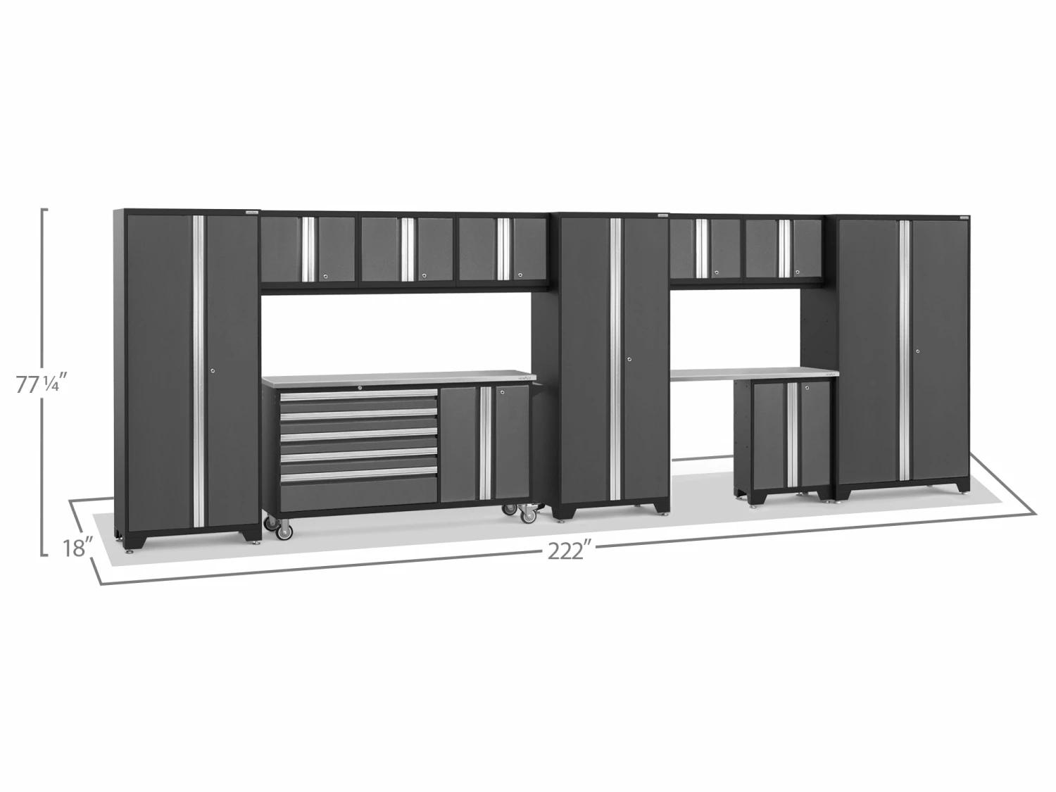NewAge Products Garage Storage Systems Bold Series 11 Piece Cabinet Set 18 NewAge Products Garage Storage Systems Bold Series 11 Piece Cabinet Set