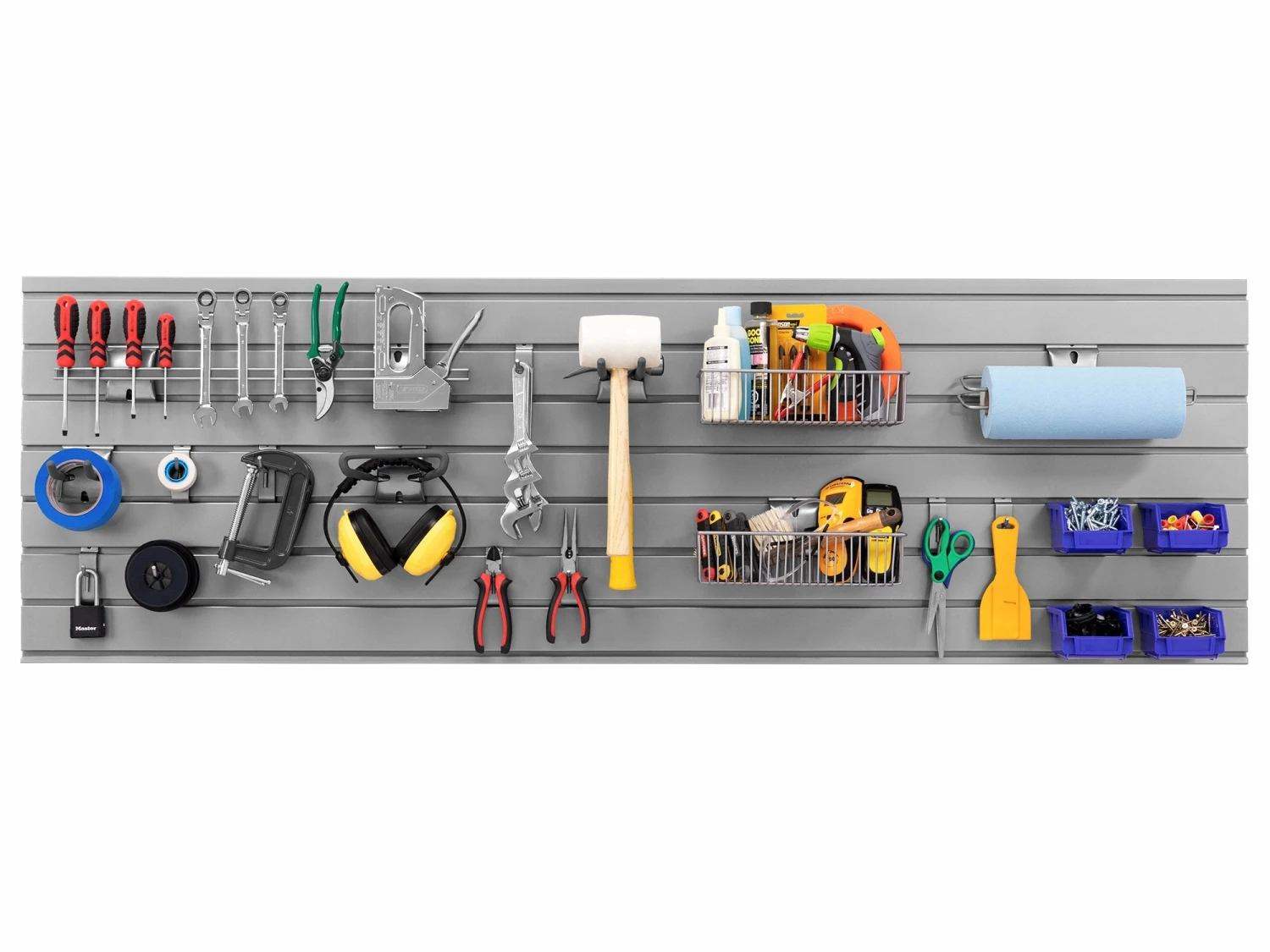 NewAge Products 2 X Bold Series 72 In. Slatwall Backsplash 3 NewAge Products 2 X Bold Series 72 In. Slatwall Backsplash