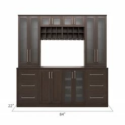 NewAge Products Home Bar Cabinets Home Bar 8 Piece Cabinet Set 45 NewAge Products Home Bar Cabinets Home Bar 8 Piece Cabinet Set