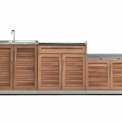 NewAge Products Outdoor Kitchen Stainless Steel 3 Piece Cabinet Set 28 NewAge Products Outdoor Kitchen Stainless Steel 3 Piece Cabinet Set