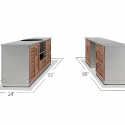 NewAge Products Outdoor Kitchen Stainless Steel 5 Piece Cabinet Set