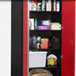 NewAge Products Pro Series Black 36" Locker Shelves (Pack Of 2) With Pins Garage Storage 9 NewAge Products Pro Series Black 36