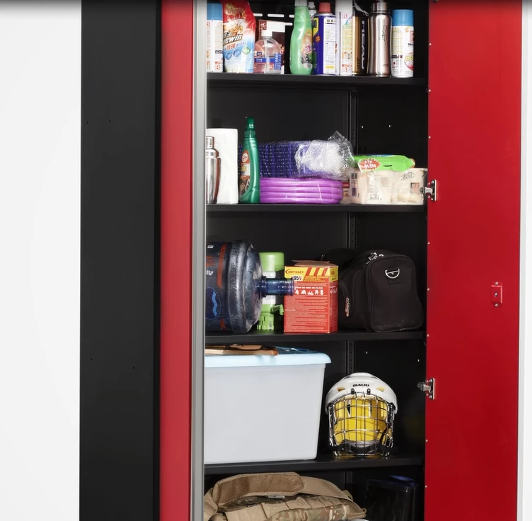 NewAge Products Pro Series Black 36" Locker Shelves (Pack Of 2) With Pins Garage Storage 4 NewAge Products Pro Series Black 36" Locker Shelves (Pack Of 2) With Pins Garage Storage