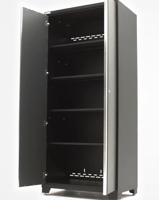 NewAge Products Pro Series Black 36" Locker Shelves (Pack Of 2) With Pins Garage Storage 3 NewAge Products Pro Series Black 36" Locker Shelves (Pack Of 2) With Pins Garage Storage