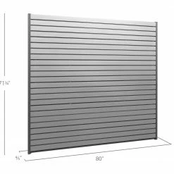 NewAge Products 40 SQ. FT. PVC Slatwall 16 NewAge Products 40 SQ. FT. PVC Slatwall
