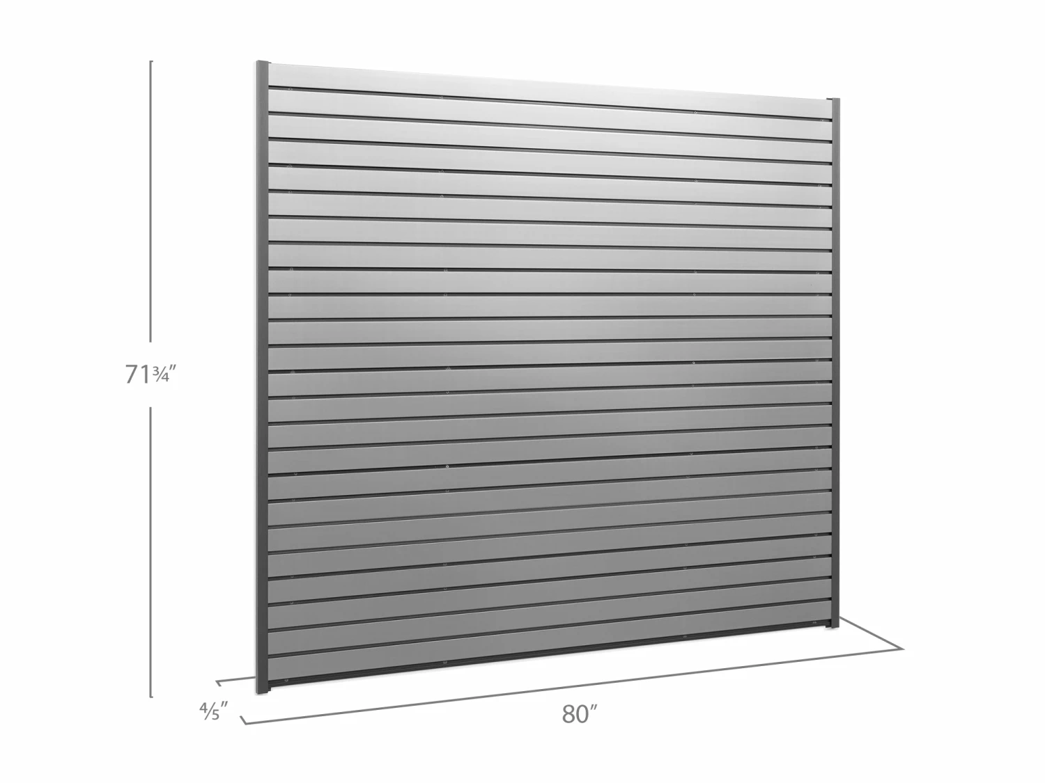 NewAge Products 40 SQ. FT. PVC Slatwall 6 NewAge Products 40 SQ. FT. PVC Slatwall