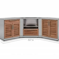 NewAge Products Outdoor Kitchen Stainless Steel 5 Piece Cabinet Set 38 NewAge Products Outdoor Kitchen Stainless Steel 5 Piece Cabinet Set