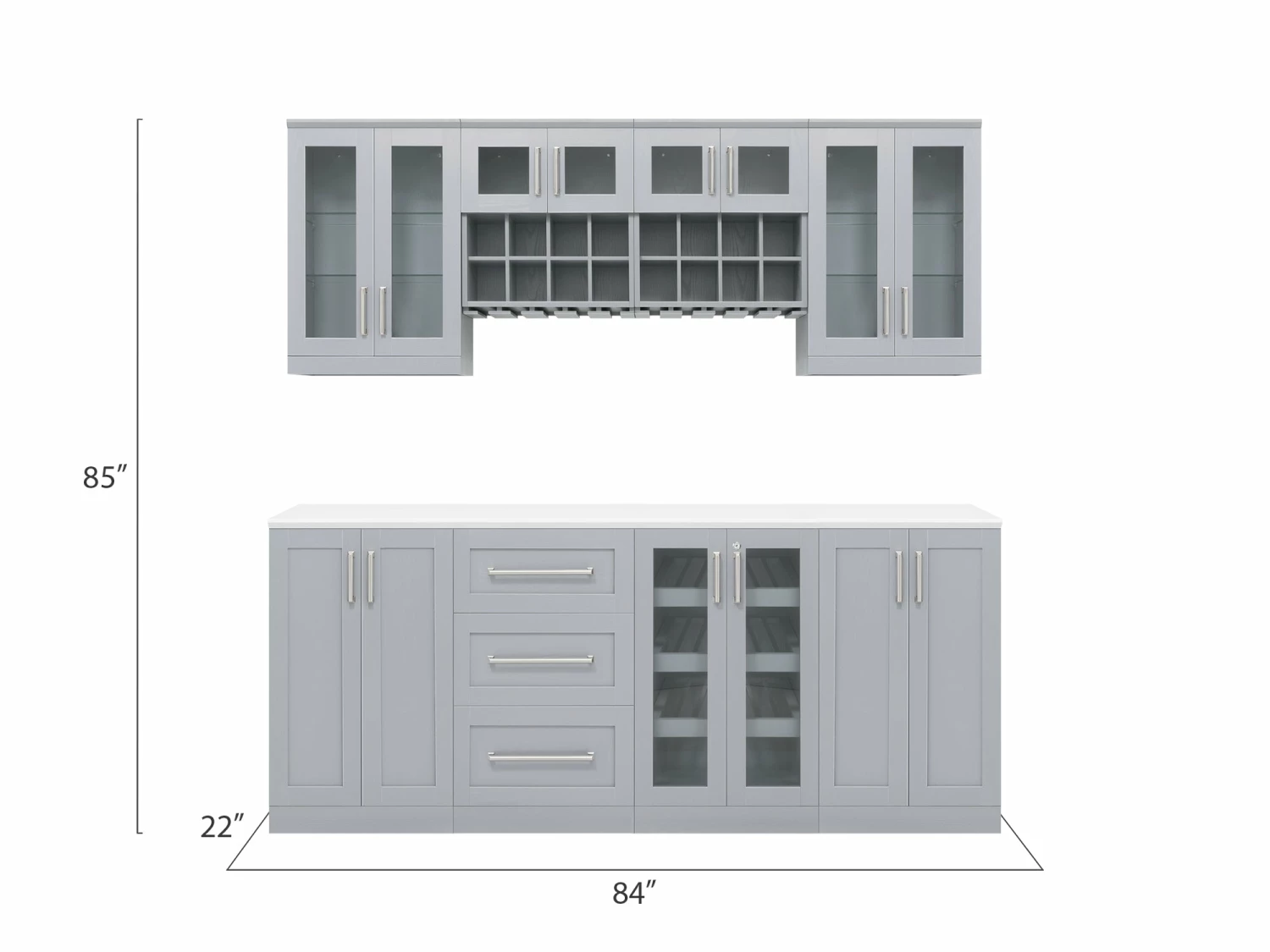 NewAge Products Home Bar 8 Piece Cabinet Set Home Bar Cabinets 12 NewAge Products Home Bar 8 Piece Cabinet Set Home Bar Cabinets