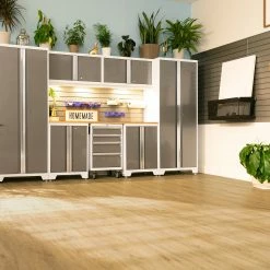 NewAge Products Stone Composite LVP Flooring 9.5mm 600 Sq. Ft. Flooring Bundle Sample Kit