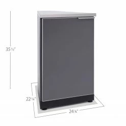 NewAge Products Outdoor Kitchen Aluminum 45 Degree Corner Cabinet - Slate Gray 13 NewAge Products Outdoor Kitchen Aluminum 45 Degree Corner Cabinet - Slate Gray