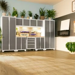 NewAge Products Bold Series 3 Piece Cabinet Set Garage Storage