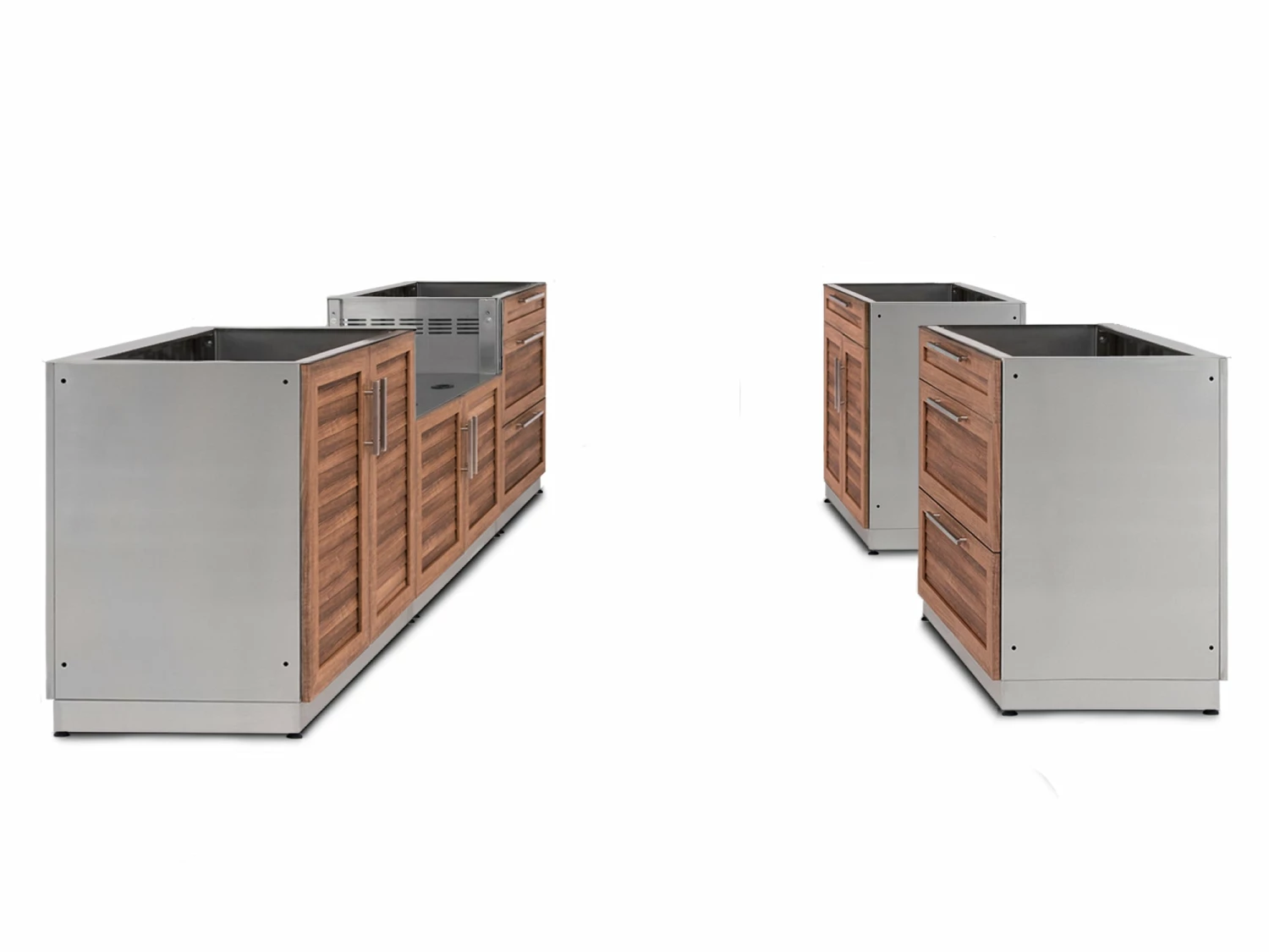 NewAge Products Outdoor Kitchen Stainless Steel 5 Piece Cabinet Set 10 NewAge Products Outdoor Kitchen Stainless Steel 5 Piece Cabinet Set