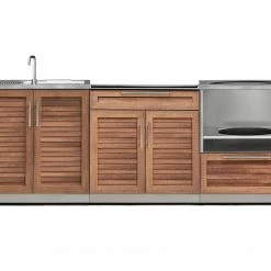 NewAge Products Outdoor Kitchen Stainless Steel 3 Piece Cabinet Set 37 NewAge Products Outdoor Kitchen Stainless Steel 3 Piece Cabinet Set