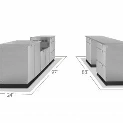NewAge Products Outdoor Kitchen Stainless Steel 5 Piece Cabinet Set 22 NewAge Products Outdoor Kitchen Stainless Steel 5 Piece Cabinet Set