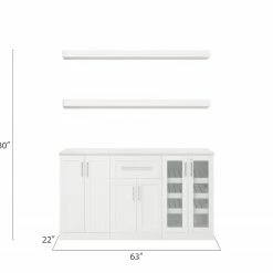 NewAge Products Home Bar 5 Piece Cabinet Set 28 NewAge Products Home Bar 5 Piece Cabinet Set