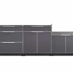 NewAge Products Outdoor Kitchen Aluminum 3 Piece Cabinet Set