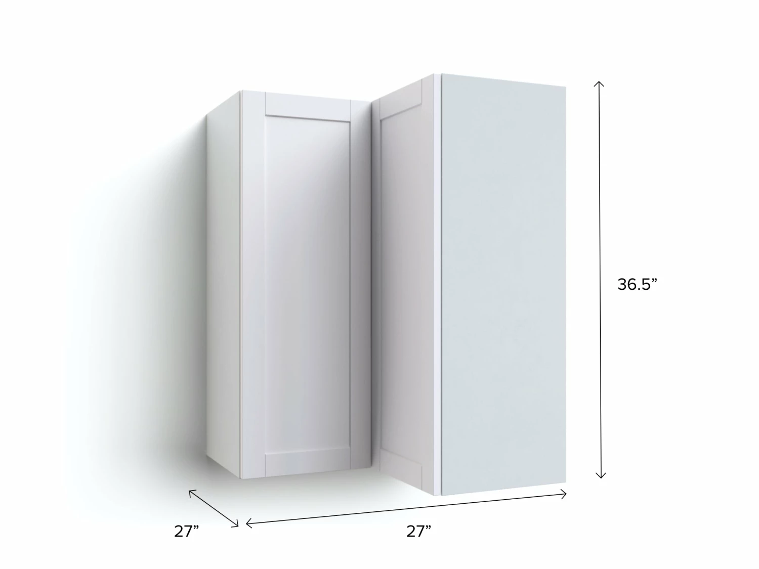 NewAge Products Home Extended Corner Wall Cabinet - 27 Inch 8 NewAge Products Home Extended Corner Wall Cabinet - 27 Inch