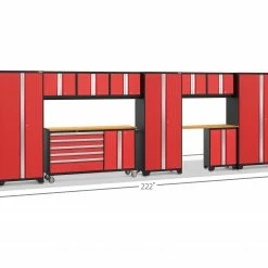 NewAge Products Garage Storage Systems Bold Series 11 Piece Cabinet Set 96 NewAge Products Garage Storage Systems Bold Series 11 Piece Cabinet Set