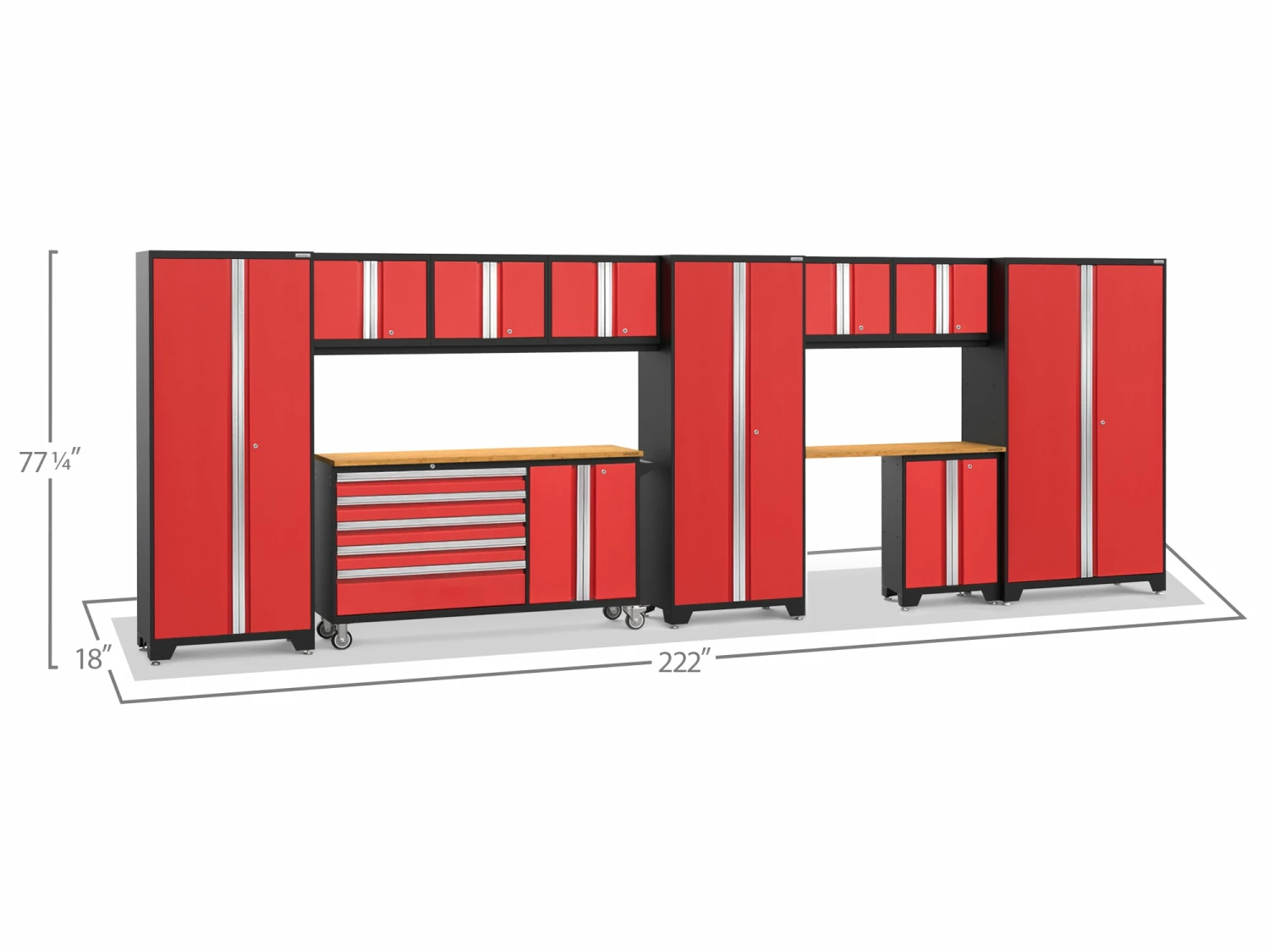 NewAge Products Garage Storage Systems Bold Series 11 Piece Cabinet Set 35 NewAge Products Garage Storage Systems Bold Series 11 Piece Cabinet Set