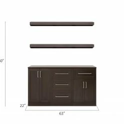 NewAge Products Home Bar 5 Piece Cabinet Set Home Bar Cabinets