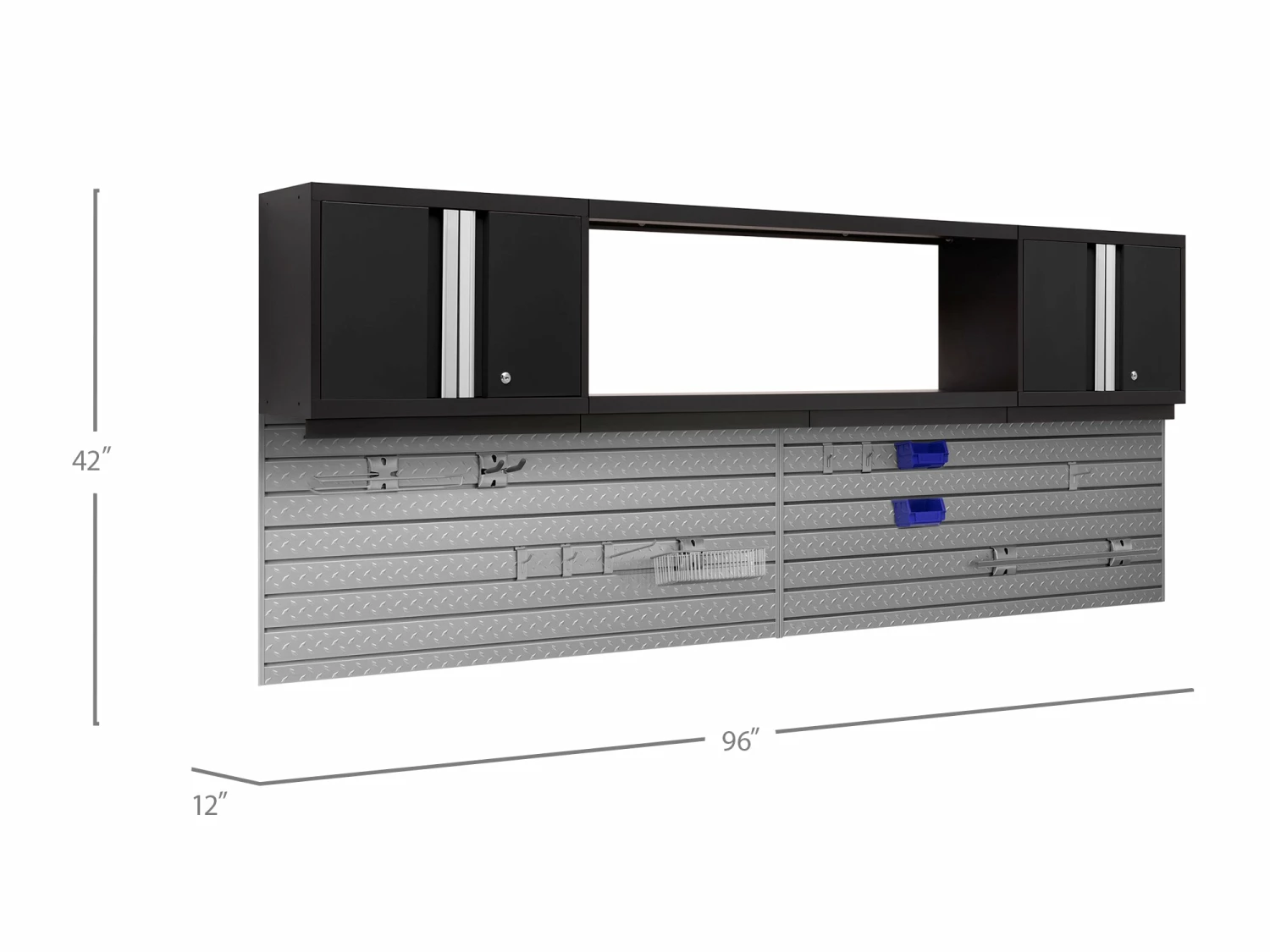 NewAge Products Garage Storage Bold Series 3 Piece Cabinet Set 25 NewAge Products Garage Storage Bold Series 3 Piece Cabinet Set