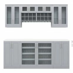 NewAge Products Home Bar 7 Piece Cabinet Set 33 NewAge Products Home Bar 7 Piece Cabinet Set