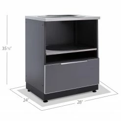 NewAge Products Outdoor Kitchen Aluminum Kamado Cabinet