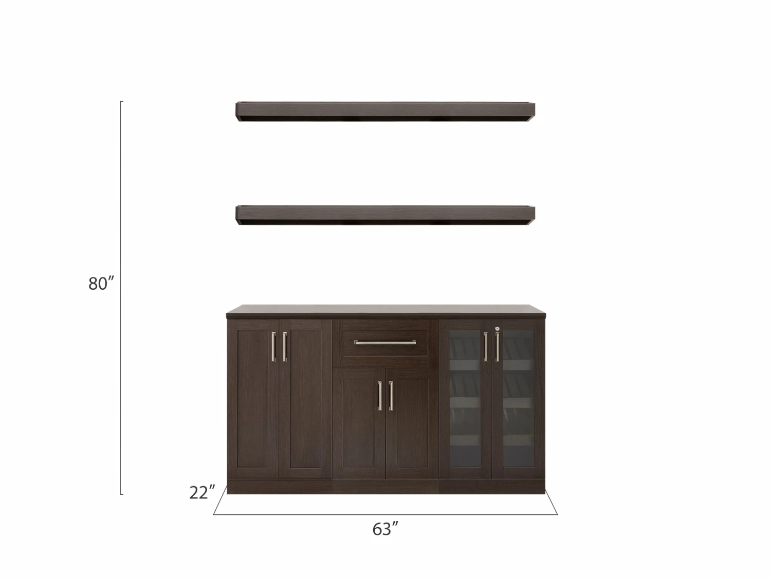 NewAge Products Home Bar 5 Piece Cabinet Set 20 NewAge Products Home Bar 5 Piece Cabinet Set