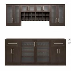 NewAge Products Home Bar 7 Piece Cabinet Set 37 NewAge Products Home Bar 7 Piece Cabinet Set