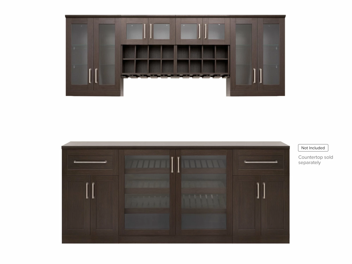 NewAge Products Home Bar 7 Piece Cabinet Set 15 NewAge Products Home Bar 7 Piece Cabinet Set