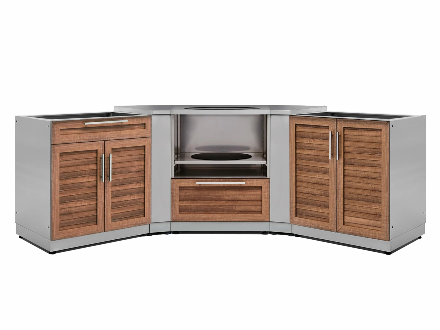 NewAge Products Outdoor Kitchen Stainless Steel 5 Piece Cabinet Set 12 NewAge Products Outdoor Kitchen Stainless Steel 5 Piece Cabinet Set