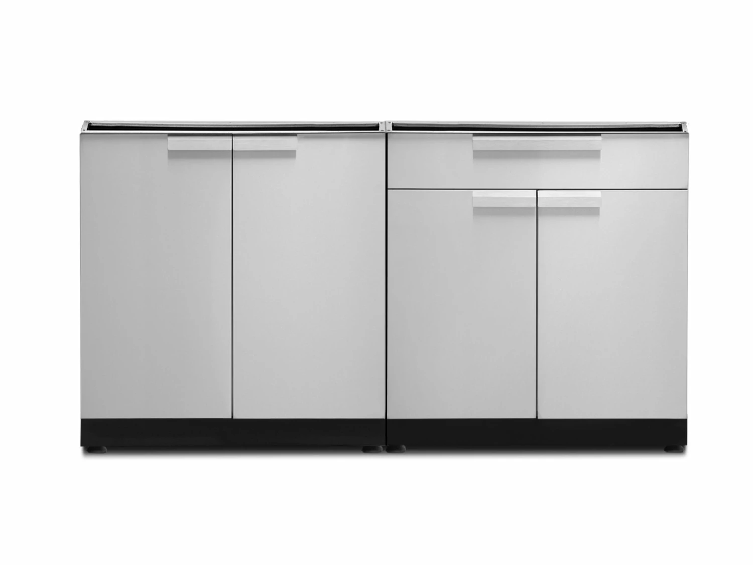 NewAge Products Outdoor Kitchen Stainless Steel 2 Piece Cabinet Set 1 NewAge Products Outdoor Kitchen Stainless Steel 2 Piece Cabinet Set