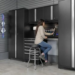 NewAge Products 2 X Pro Series 56 In. Diamond Plate Slatwall Backsplash Wall Organization 26 NewAge Products 2 X Pro Series 56 In. Diamond Plate Slatwall Backsplash Wall Organization