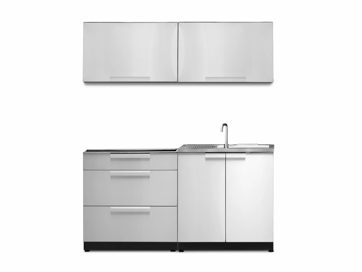 NewAge Products Outdoor Kitchen Stainless Steel 4 Piece Cabinet Set 1 NewAge Products Outdoor Kitchen Stainless Steel 4 Piece Cabinet Set