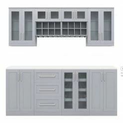 NewAge Products Home Bar 8 Piece Cabinet Set Home Bar Cabinets 35 NewAge Products Home Bar 8 Piece Cabinet Set Home Bar Cabinets