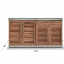 NewAge Products Outdoor Kitchen Stainless Steel 2 Piece Cabinet Set 32 NewAge Products Outdoor Kitchen Stainless Steel 2 Piece Cabinet Set