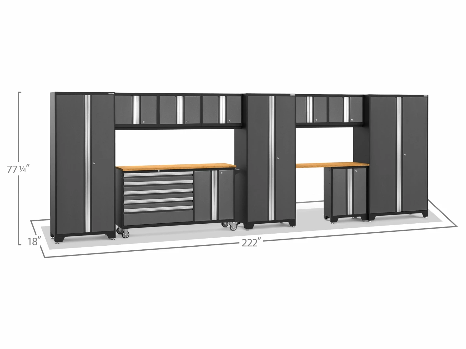 NewAge Products Garage Storage Systems Bold Series 11 Piece Cabinet Set 3 NewAge Products Garage Storage Systems Bold Series 11 Piece Cabinet Set
