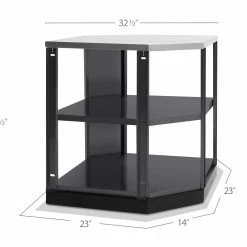 NewAge Products Outdoor Kitchen Aluminum 90-Degree Corner Shelf
