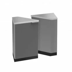 NewAge Products Outdoor Kitchen Aluminum 45 Degree Corner Cabinet - Slate Gray