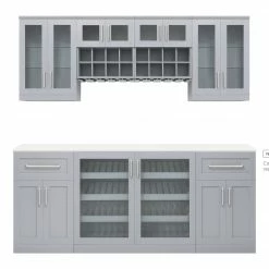 NewAge Products Home Bar 7 Piece Cabinet Set 29 NewAge Products Home Bar 7 Piece Cabinet Set