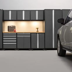 NewAge Products Pro Series Gray 10 Piece Cabinet Set Garage Storage 28 NewAge Products Pro Series Gray 10 Piece Cabinet Set Garage Storage