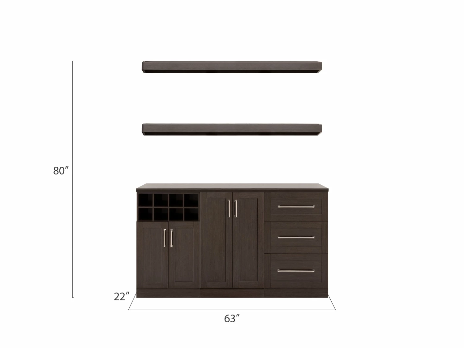 NewAge Products Home Bar 5 Piece Cabinet Set 20 NewAge Products Home Bar 5 Piece Cabinet Set