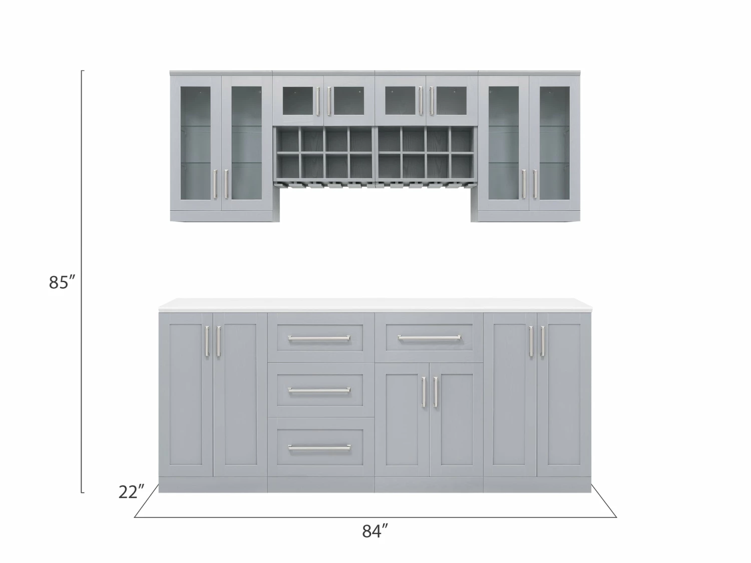 NewAge Products Home Bar Cabinets Home Bar 8 Piece Cabinet Set 13 NewAge Products Home Bar Cabinets Home Bar 8 Piece Cabinet Set