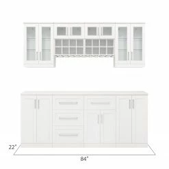 NewAge Products Home Bar Cabinets Home Bar 8 Piece Cabinet Set 32 NewAge Products Home Bar Cabinets Home Bar 8 Piece Cabinet Set