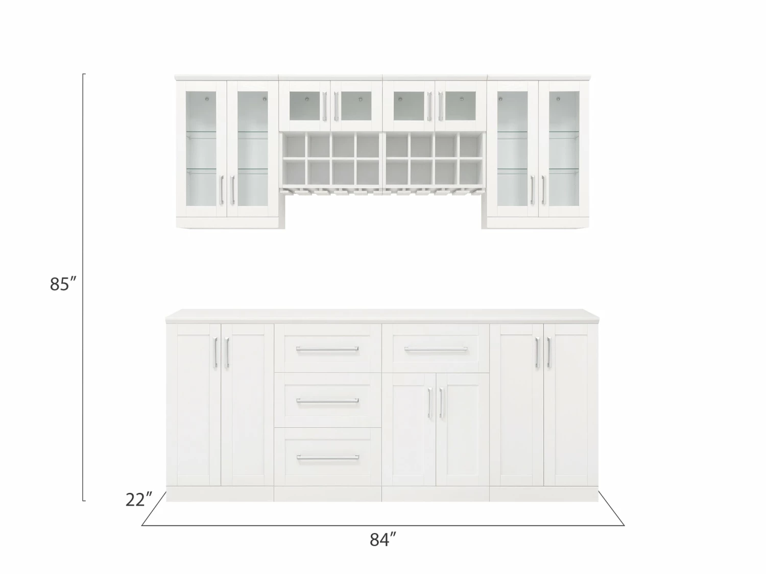 NewAge Products Home Bar Cabinets Home Bar 8 Piece Cabinet Set 3 NewAge Products Home Bar Cabinets Home Bar 8 Piece Cabinet Set