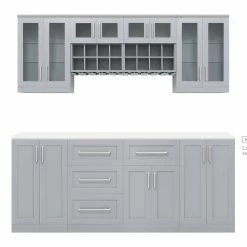 NewAge Products Home Bar Cabinets Home Bar 8 Piece Cabinet Set 40 NewAge Products Home Bar Cabinets Home Bar 8 Piece Cabinet Set